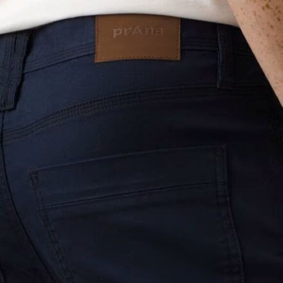 PrAna Bridger Slim Tapered Jean Indie Blue Mens 36/32 Stretch Denim 5 Pocket NWT - Picture 4 of 5